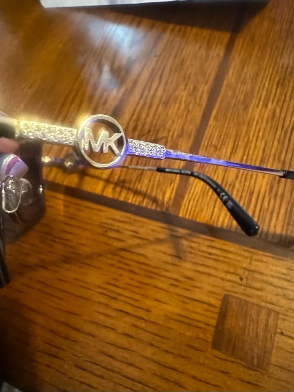 Michael Kors Black and Gold Cat-Eye Sunglasses